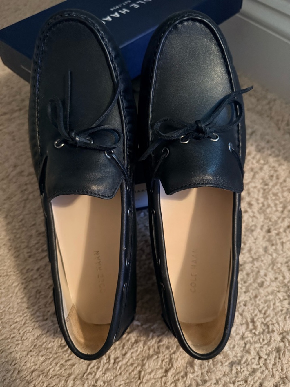 Cole Haan Black Leather Women’s Driving Loafers - Picture 3 of 6
